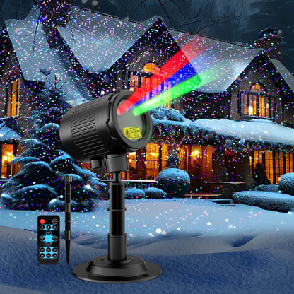 Laser Christmas Projector Lights Outdoor,  3 Color RGB Projector, Waterproof